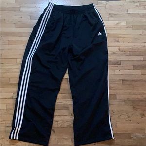 Black Adidas 3 stripe sweats
